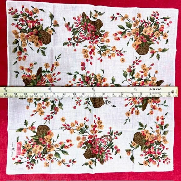 BUNDLE 4: YSL--NINA RICCI-JP -A.O. AtsukiScarf/Handker Cotton/Silk 25" 19"(88 - Picture 16 of 16